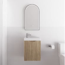 Dustin 450mm Wall Hung Small Space Single Vanity